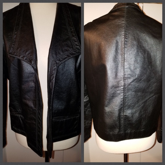 Jordache Black Leather - Picture 2 of 5